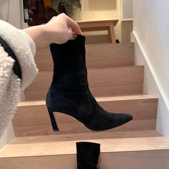 Stuart weitzman suede sock ankle boots - Picture 1 of 8